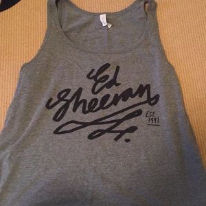 Grey Ed Sheeran Concert Tank